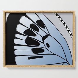 Butterfly Wing - Large Blue Serving Tray