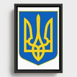 Ukraine Army Logo Framed Canvas