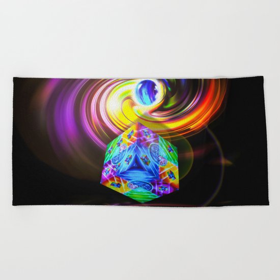 Dice Game 3 Beach Towel