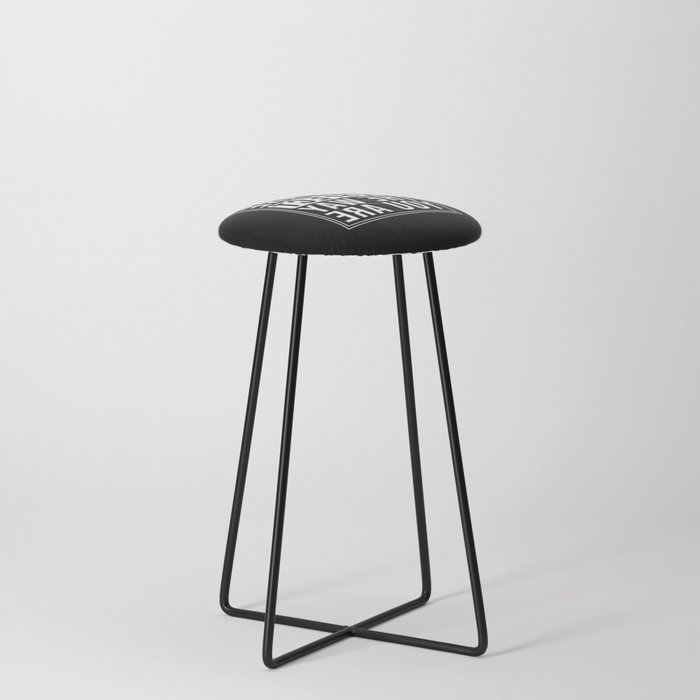 Mirrored Quote Counter Stool