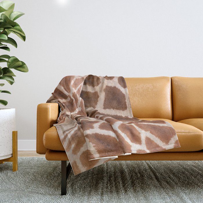 Abstract giraffe picture Throw Blanket