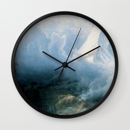 Albert Bierstadt - Storm on the Matterhorn Wall Clock