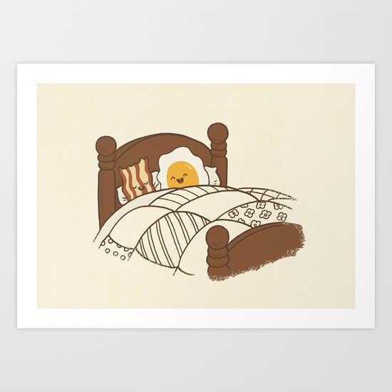 Breakfast In Bed Art Print