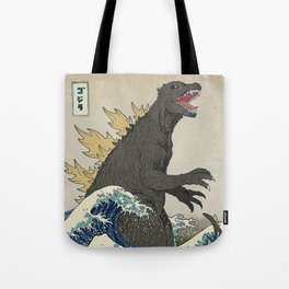 The Great Godzilla off Kanagawa Tote Bag