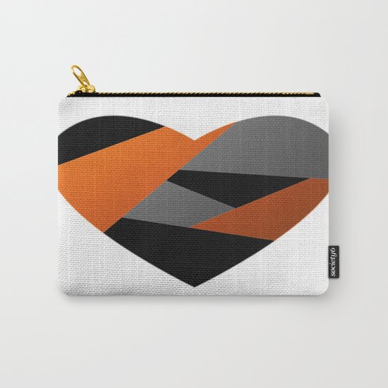 Metal Heart Carry-All Pouch
