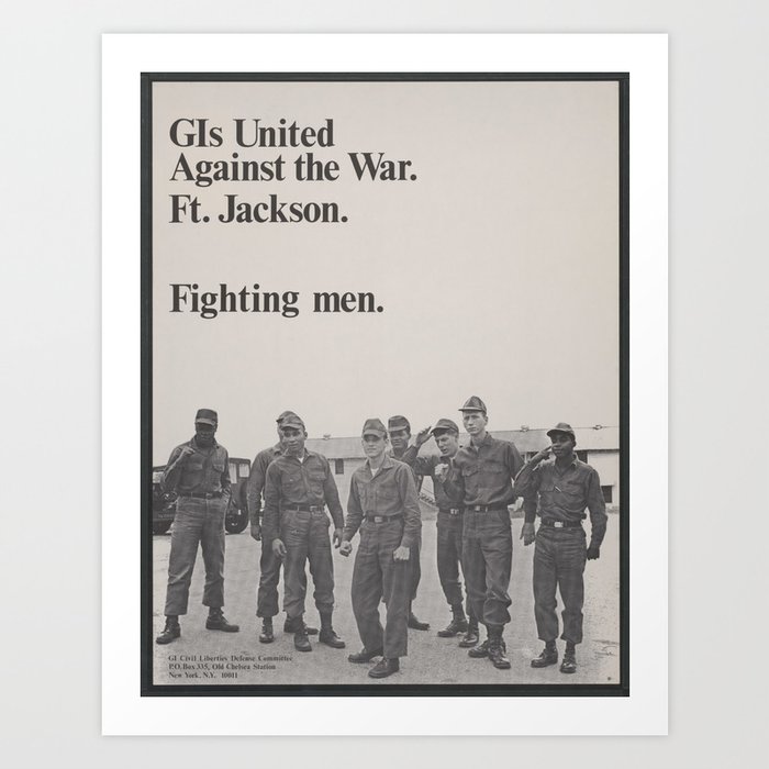 pengeoverførsel rigtig meget springvand Vintage Poster - Gis United Against the War (1969) Art Print by Public  Domain Gallery | Society6