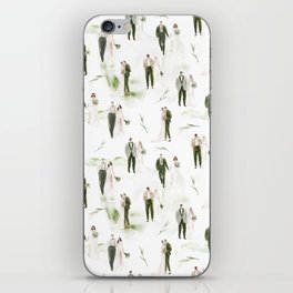 Lelia's Wedding Couples Pattern iPhone Skin