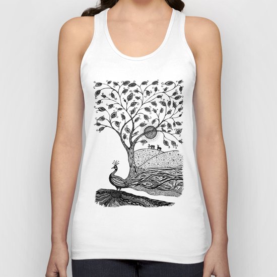 Peacock Fantasy Unisex Tank Top