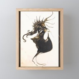 The Dragon of Ages Past - Draco saeculorum praeteritum Poster Framed Mini Art Print