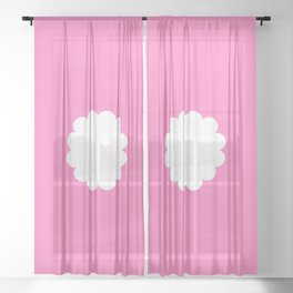 Sky and cloud 20 Sheer Curtain