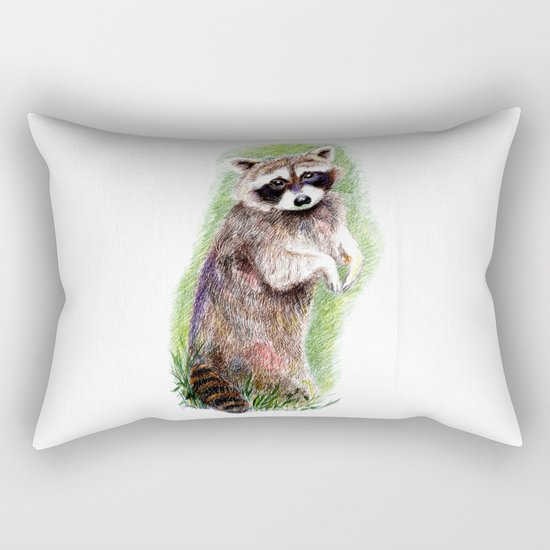 Raccoon Rectangular Pillow