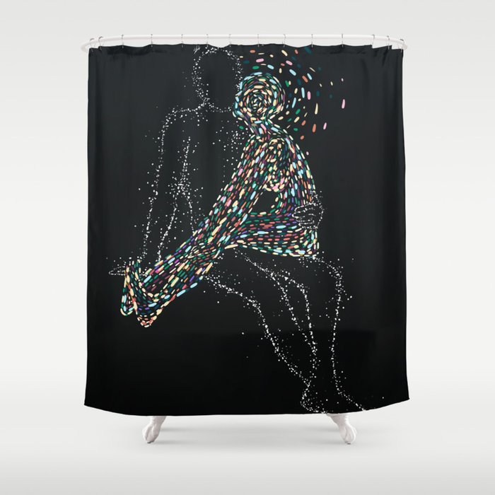 Colorful stars. Shower Curtain