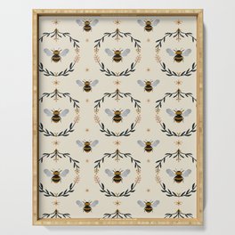 Ode to the Bumblebee (in cream) Serving Tray