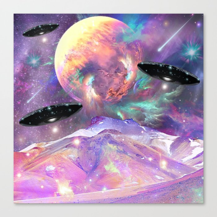 Alien Terrain Canvas Print
