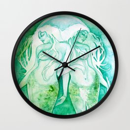 Goddess of Pisces - A Water Element Wall Clock