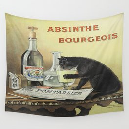 Vintage poster - Absinthe Bourgeois Wall Tapestry