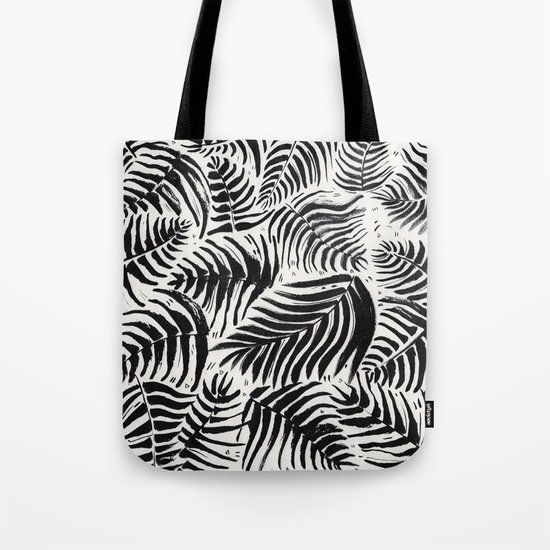 Palm Pattern Tote Bag