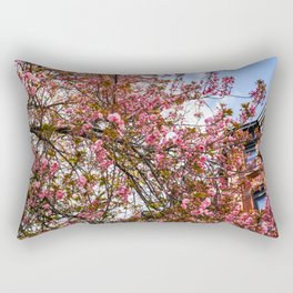 New York City cherry blossom Rectangular Pillow