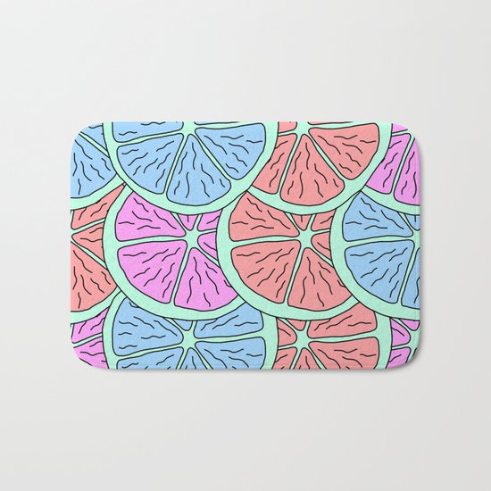 Spinning Citrus Bath Mat