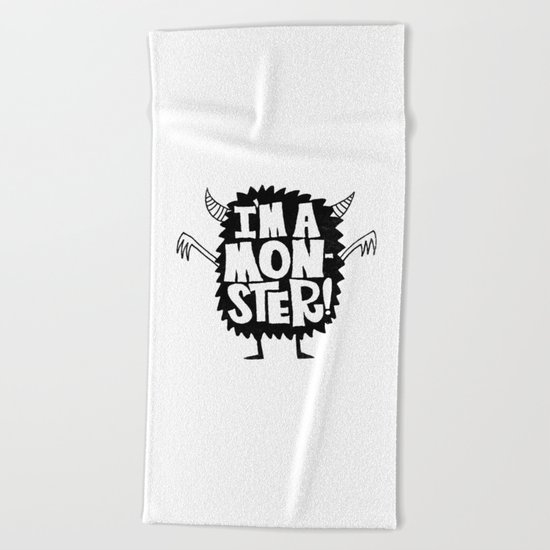MONSTER ME Beach Towel