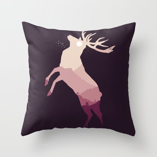 Into The Wild Throw Pillow