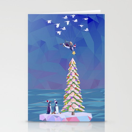 Christmas Flight Stationery Cards