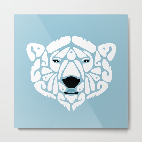 An Béar Bán (The White Bear) Metal Print