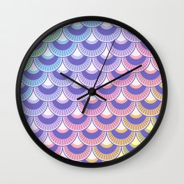 Koi Nobori Niji Pastel Wall Clock | Lgbt, Koinobori, Fish, Pastel, Scales, Lgbtqia, Childrensday, Carp, Graphicdesign, Sky 