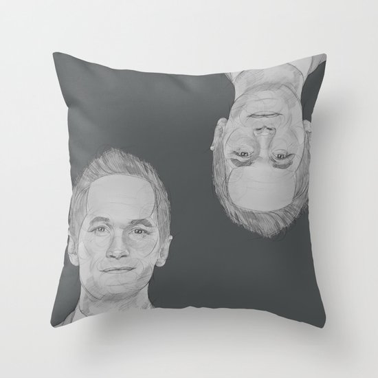 circlefaces Throw Pillow