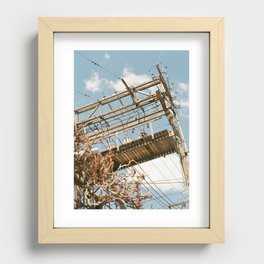 Power Lines Recessed Framed Print