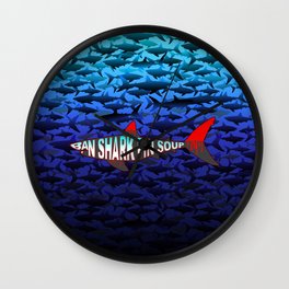 Ban Shark Fin Soup. Wall Clock
