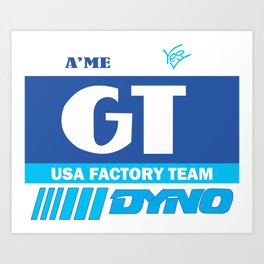 GT DYNO BMX  Art Print | Gtdyno, Dynogt, Gtperformer, Bmxdyno, Gtfreestyle, Gtpro, Bmxgt, Oldschoolbmx, Graphicdesign 