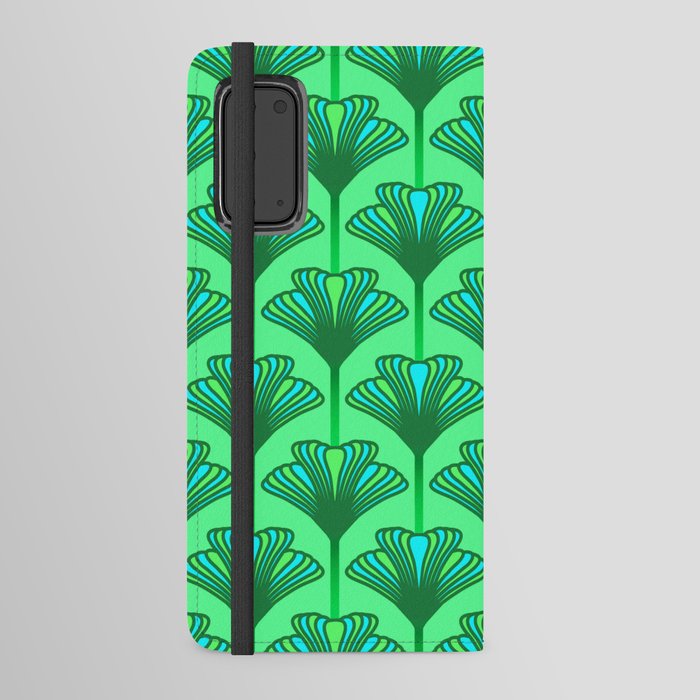 Art Deco Lily Jade Green And Turquoise Android Wallet Case By Mm Gladden Society6