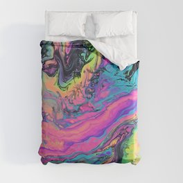 Trippy Rainbow Painting  Duvet Cover