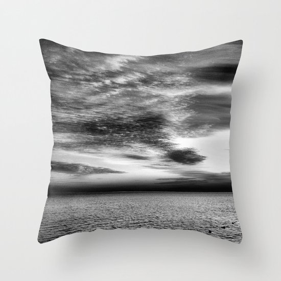 Sharm Sunrise BW Throw Pillow
