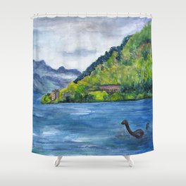 Loch Ness (with Nessie) Shower Curtain