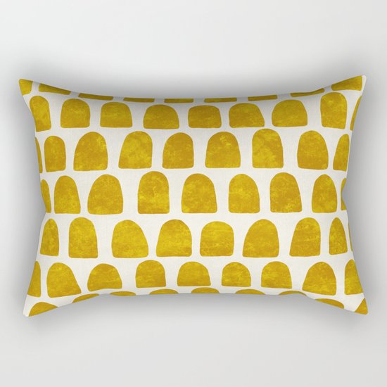 Gold Leaf Rectangular Pillow