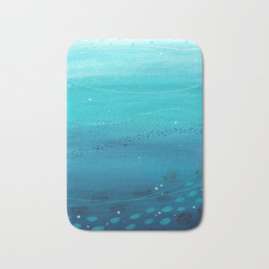 Deep Blue Bath Mat