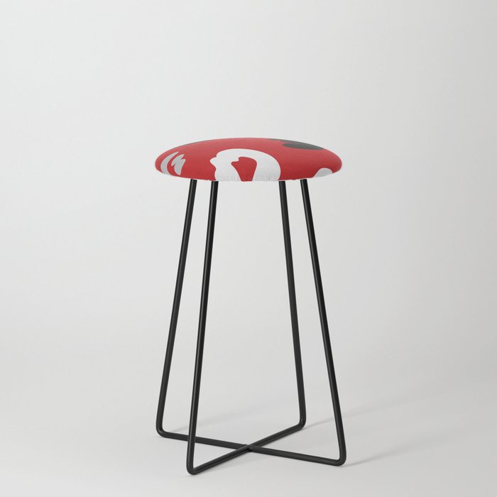 Power Camo - Red (2015) Counter Stool