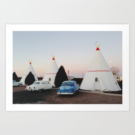 Wigwam Motel Art Print