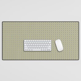 Mellow Purple on Earthy Green Parable to 2020 Color of the Year Back to Nature Polka Dot Grid Desk Mat