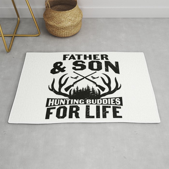Father & Son Hunting Buddies For Life Rug