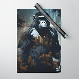 Double exposure Ape #1 Wrapping Paper