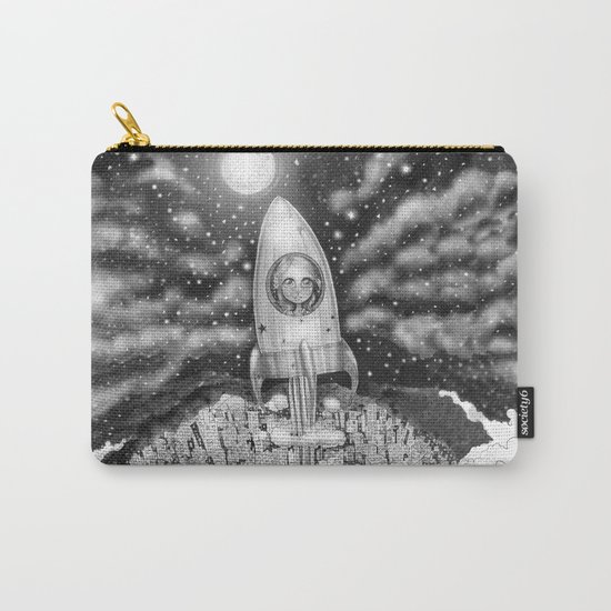 Running Away From Home In A Rocket Ship Carry-All Pouch