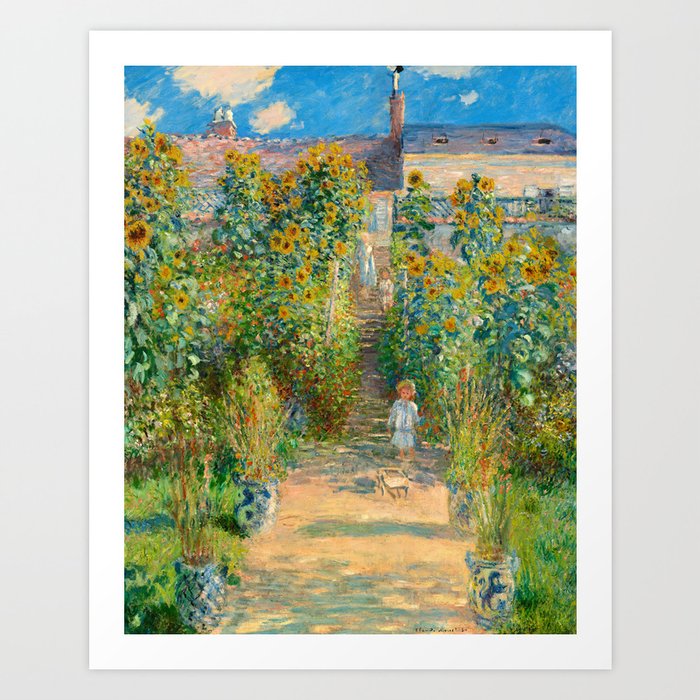 Claude The Artist's Garden at Vétheuil, 1880 Art