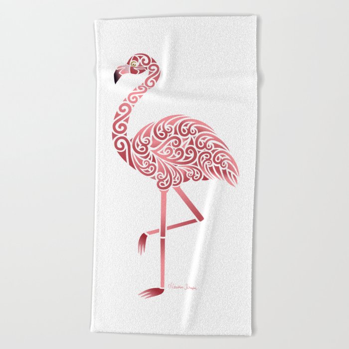 flamingo beach towels