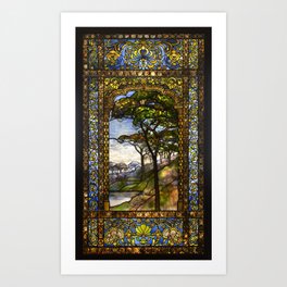 Louis Comfort Tiffany - Decorative stained glass 14. Art Print