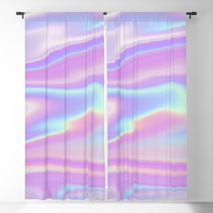 Holographic Abstract  Blackout Curtain