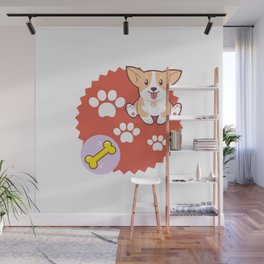 DOG PAWS Wall Mural