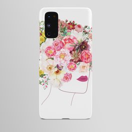Rose Crown Portrait Flowers Graphic Print - Floral Tropical  Android Case